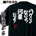 【 おもしろ プレゼント 】 おもしろtシャツ 俺流総本家 魂心Tシャツ ハゲじゃぁないよ！河童だよ！【 tシャツ 長袖 メンズ レディース 名言 文字 メッセージtシャツ おもしろ雑貨 文字tシャツ ハゲ系】