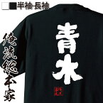 【お買い物マラソン期間20％OFF 】 おもしろtシャツ 俺流総本家 魂心Tシャツ 青木【 tシャツ 長袖 メンズ レディース 名前 苗字 漢字 文字 イベント なまえ おもしろtシャツ プレゼント 面白 ジョーク グッズ 文字tシャツ 文字入り 誕生日 苗】