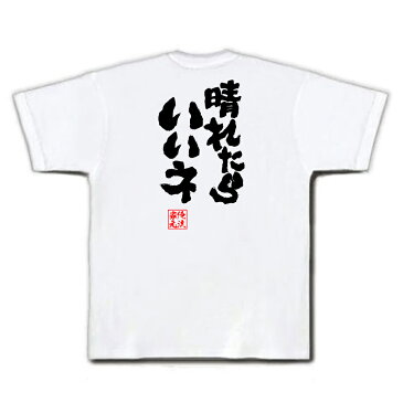 tシャツ メンズ 俺流 魂心Tシャツ【晴れたらいいネ】名言 漢字 文字 メッセージtシャツおもしろ雑貨 お笑いTシャツ|おもしろtシャツ 文字tシャツ 面白いtシャツ 面白 大きいサイズ 送料無料 文ドリカム Dreams come true 天気