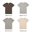 【 無地 】【流行に左右されない、ほどよいTシャツのルーズ感。1枚で着ても野暮ったくならないように首回りと肩幅に少しゆとりを持たせています。】tシャツ レディース 半袖 5.6オンスハイクオリティTシャツ ガールズ-500103