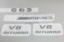 【送料無料】　サイドV8 BITURBO＋リアAMG＋リアG63　エンブレムセット　W463 G63AMG　G320・G320L・G350・G500・G500L・G550・G55AMG・G63AMG・G65AMG