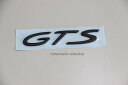 ’GTS’ 958カイエンGTS リアトランクゲート用 マットブラック(艶消し黒) エンブレム