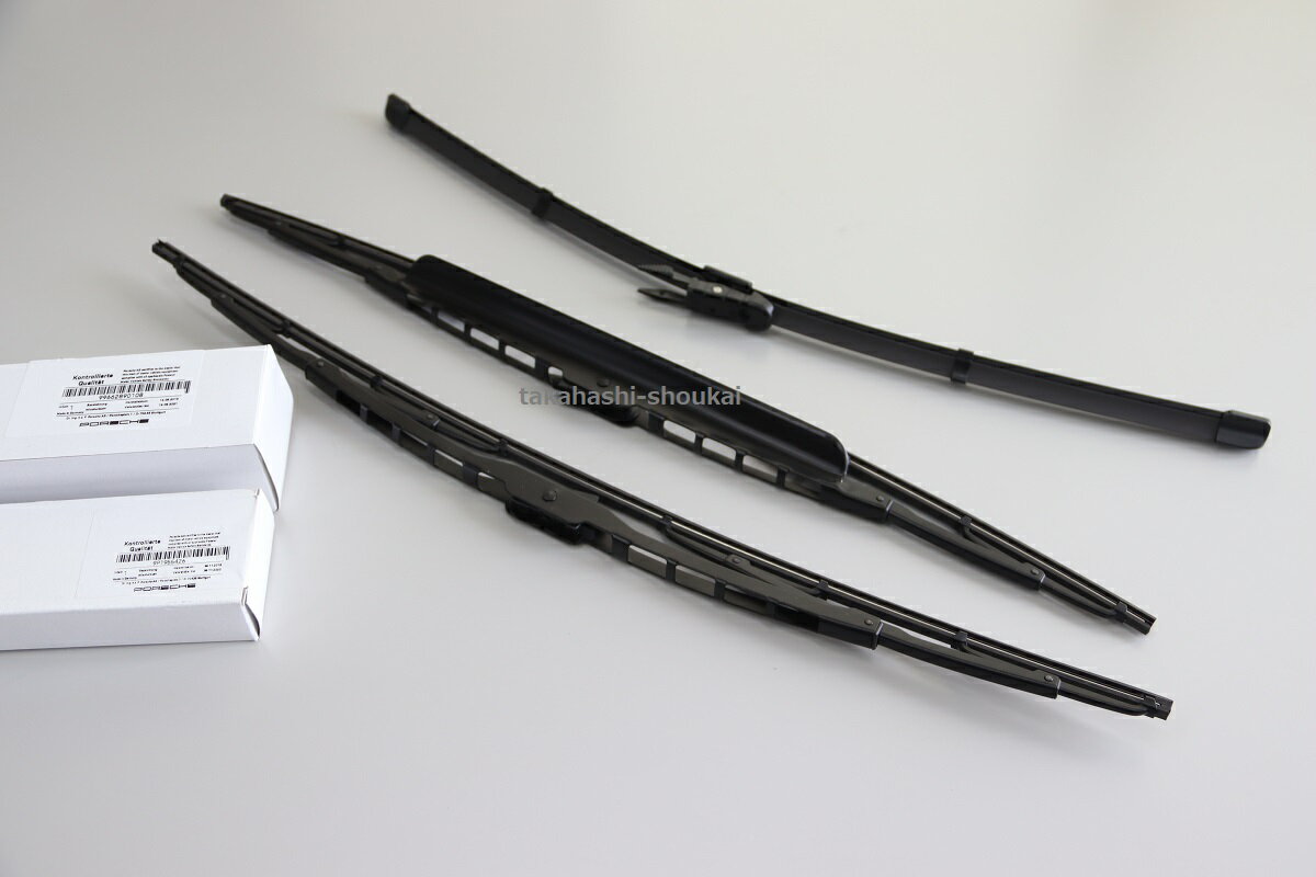 987型 ケイマン フロントワイパー 左右＋リアワイパー 品番：99662890108 (もしくは99662890111) ＋9P1955426 要適合確認ケイマン・ケイマンS・ケイマンR PORSCHE Cayman