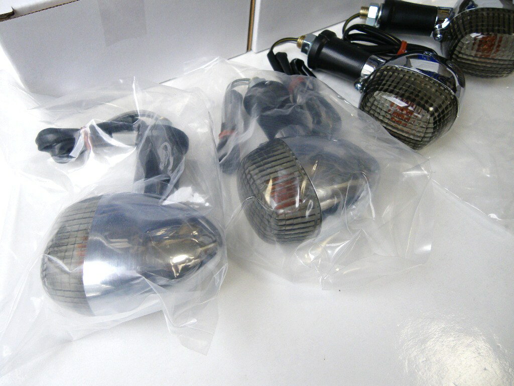 ★純正type ライトスモーク ウィンカー 1台分4個SET！ 【F/R：カプラー端子】　‘07年式 バリオス2 （ZR250B-038001〜）　B7F専用