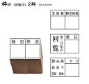 【送料120円〜】回覧印 枠印 ゴム印 2枠 (印面サイズ30×20mm) ひとこと印 名前 会社 店舗 自治会 オリジナル スタンプ 枠数カスタマイズ可 はんこ レイアウト確認できます