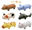 ☆【定形外郵便で送料無料】数量限定品/在庫限り!! パペッタ どうぶつのはんこケース アニマル 動物 印鑑ケース 朱肉内蔵 しばいぬ/みけねこ/きりん/さい/ ...