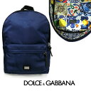 目玉 ドルガバ リュックサック ドルチェアンドガッバーナ バックパック DOLCE&GABBANA バッグ レディース メンズ em0034 新品 ナイロン かばん 鞄 カバン 無地 ダークブルーパスケース付き 並行輸入品