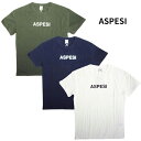 ASPESI アスペジ Tシャツ 半袖 カットソー asp1mts02basic2 ホワイト ネイビー カーキ ミリタリーグリーン 白 紺 グリーン 緑 人気 おすすめ プレゼント ロゴ ロゴプリント メンズ レディース 女性 トップス アパレル 並行輸入品 (t77)
