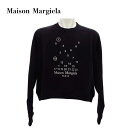 メゾン マルジェラ スウェット ロゴ トレーナー 長袖 ロゴ刺繍 MAISON MARGIELA s51gu0118s25540 ブラック 黒 イタリア製 メンズ レディース 1 10 トップス コットン アパレル 並行輸入品 (t77)