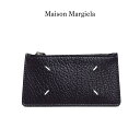 メゾン マルジェラ 財布 コインケース カードケース 小銭入れ MAISON MARGIELA S56UI0143 P0399 T8013 ブラック 黒 薄型 ブランド 本革 レザー コンパクト ミニ財布 イタリア製 11番 メンズ レディース 男性 女性 紳士 一粒万倍日 天赦日 並行輸入品 (t75)