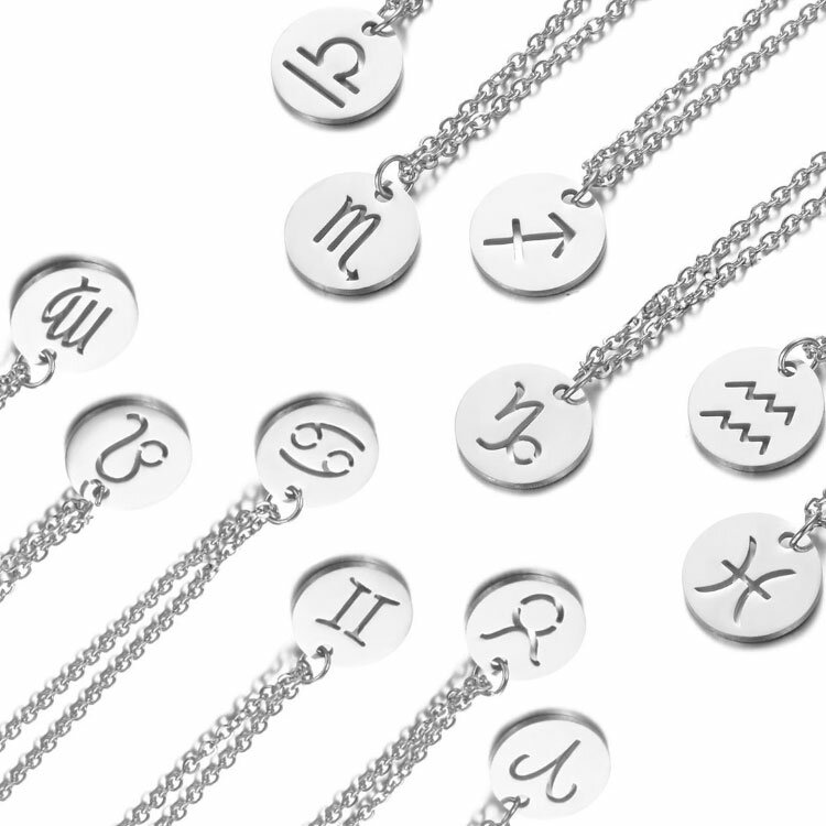 ネックレス 星座 モチーフ ペンダント おひつじ座(牡羊座) おうし座 (牡牛座) ふたご座 (双子座) かに座 (蟹座) しし座 (獅子座) おとめ座 (乙女...