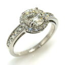 指輪 ダイヤモンドリング 鑑定書付 プラチナ PT900 4月誕生石 1.027ct 12号 エンゲージリング 婚約指輪 マリッジリング 天然石 宝石 ジュエリ...