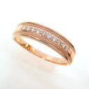 (見積り)ダイヤモンド 指輪 ファッションリング K10 ピンクゴールドPG 地金 シンプル 指輪 s01407439 華奢 細い レディース ジュエリー 新品 ホワイトデー