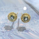 アクアマリン ダイヤ ピアス 18金 ダイヤモンド イエローゴールド K18 天然石 3月誕生石 新品 宝石アクセサリー ジュエリー スタッドピアス ダイア ダ...