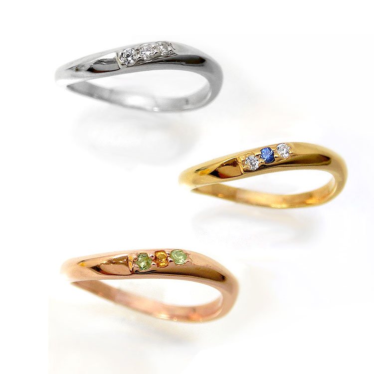 【お見積り商品】【1本単体】ペアリング マリッジリング 結婚指輪 レディース メンズ ニッケルフリー 金属アレルギー 10金 ダイヤモンド 1号から29号 yk308 (yk307set) 新品 ピンキー (ND) バレンタイン
