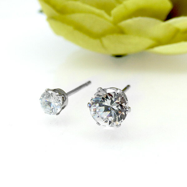 (SS)【1000円福袋対象商品hk3】1粒 ピアス 両耳用 ステンレス スタッドピアス ピアス キュービックジルコニア レディース メンズ スタッド CZ シ...