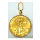 ペンダントトップ リバティ LIBERTY TOP アメリカンイーグル金貨 10dollars 金貨 丸型 K18 K22 1/4オンス FINEGOLD 1/...