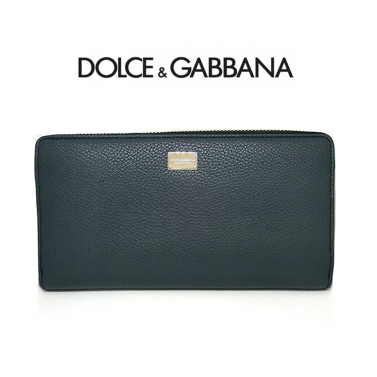 ドルガバ 長財布 メンズ 本革 レザー ドルチェ＆ガッバーナ ラウンドファスナー BP1672 D G DOLCE＆GABBANA ラウンドジップ レザー 新品 一粒万倍日 天赦日 紳士 男性 並行輸入品