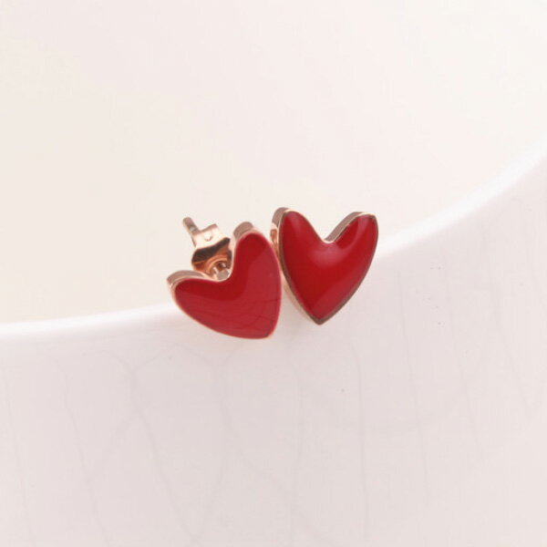 【1000円福袋対象商品hk3】ピアス ハートモチーフ レディース 赤 レッド スタッド 即納 間に合う 急ぎ アクセサリー 新品女性用 ハートピアス ハートス...