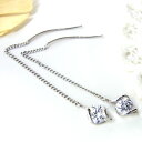 (見積り)(ND)(ND)美ピアス K14(14金) ホワイトゴールド WG キュービックジルコニア カットが美しい ゆらゆら 揺れる アメリカンピアス mt9...