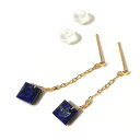 ラピスラズリ ピアス 天然石 K10 スタッドピアス ラピス 12月誕生石 華奢 1粒 一粒 シンプル ブルー 水色 空色 レディース ジュエリー 一石 1石 ...
