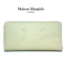 メゾン マルジェラ 長財布 ラウンドファスナー MAISON MARGIELA S56UI0110 P4985 T2003 ホワイト 白 11番 ブランド 財布...