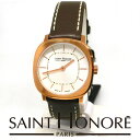 サントノーレ 腕時計 SAINT HONORE made in France 時計 レディース ステンレススチール 革ベルト アナログ 新生活 新品 サントノーレ パリス water resistant 30m 防水 3atm ウォッチ ギフト 贈り物 プレゼント sn7170908 ブランド 並行輸入品