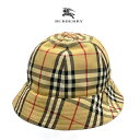 バーバリー 帽子 S BURBERRY ハット 6パネル バケット 即納 間に合う 急ぎ 新品 ブランド アパレル チェック シンプル ヴィンテージチェック 頭 ファッション アクセサリー ぼうし 贈り物 並行輸入品