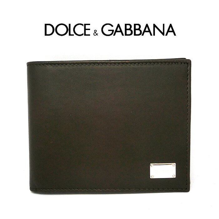 ドルチェ＆ガッバーナ 財布（メンズ） ドルガバ 二つ折り財布 ドルチェ＆ガッバーナ DOLCE＆GABBANA ウォレット bp0457 80051 D&G 本革レザー メンズ 無地短財布 8059226511854 ブラウン 新品 一粒万倍日 天赦日 並行輸入品