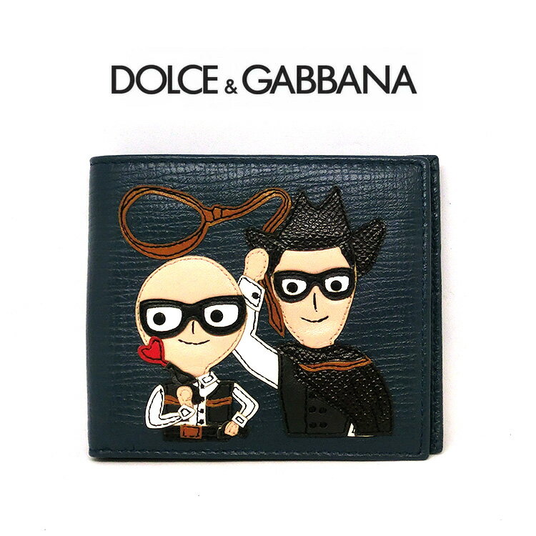 ドルチェ＆ガッバーナ 財布（メンズ） ドルガバ 二つ折り財布 ドルチェ＆ガッバーナ DOLCE＆GABBANA ウォレット bp1321 D&G 本革レザー メンズ 無地 短財布 新品 折りたたみ スモールウォレット 紳士 男性 一粒万倍日 贈り物 プレゼント ギフト 並行輸入品