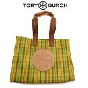 トリーバーチ トートバッグ TORY BURCH 雑誌 大容量 82706 新品 ブランドバッグ 柄 マルチカラー 新品 チェック マルチ グリーン イエロー 大きい 通勤 通学 レディース バッグ 女性用 カバン かばん 鞄 ブランド おしゃれ 贈り物 ギフト プレゼント 並行輸入品