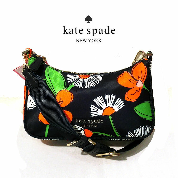 ケイトスペード 斜め掛け ショルダーバッグ katespade レディース バック クロスボディ ななめかけ ななめがけ 斜めがけ ブランドバッグ 新品 コンパクト 小さめ ミニバッグ 軽い 花柄 フラワー フローラル ハンドバッグ サム ネイビー レディース KATE SPADE 並行輸入品