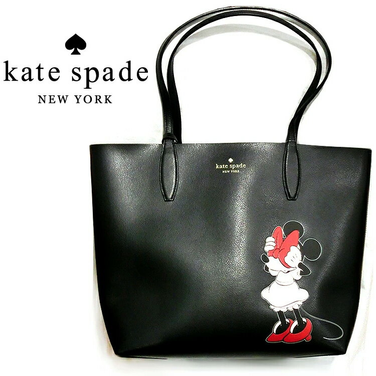 ケイトスペード レディース トートバッグ リバーシブル ディズニーコラボ ミニーマウス モチーフ クラシックコミック katespade tote k9321 disney black mult(001) リバーシブル ブラック 黒 ショルダー ハンドバッグ 鞄 新品 大容量 旅行バッグ ブランドバッグ 並行輸入品