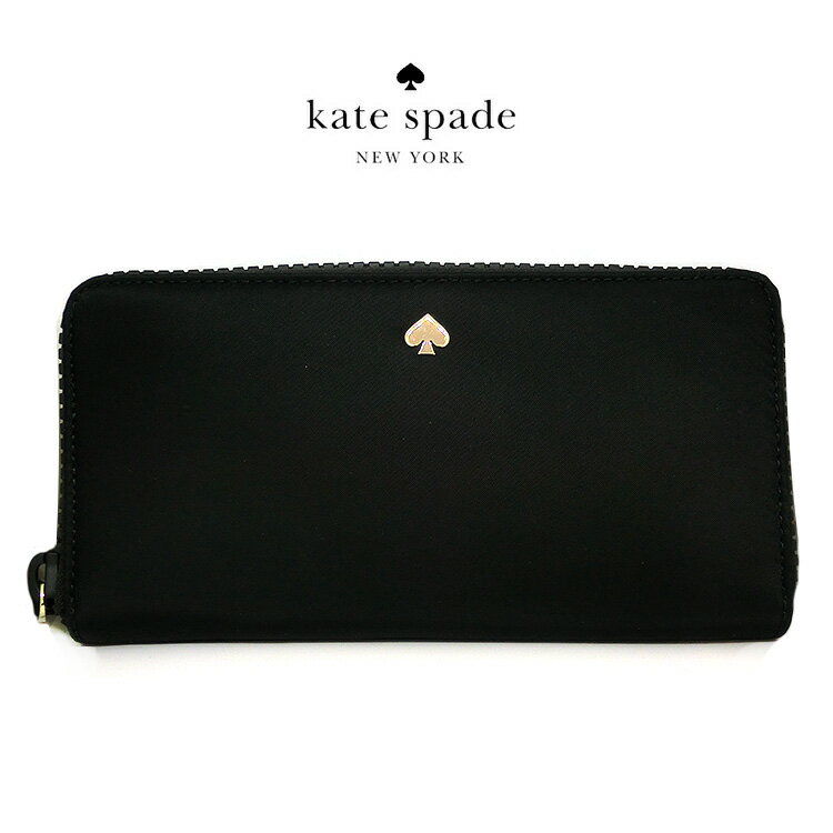 ケイト・スペード ニューヨーク 長財布 レディース ケイトスペード 長財布 ラウンドファスナー レディース kate spade wlru5931 ブランド 財布 新品 ブラック 黒 一粒万倍日 天赦日 LARGE CONTINENTAL WALLET ラージ コンチネンタル ウォレット 並行輸入品