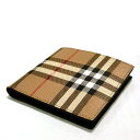 バーバリー 財布 短財布 2つ折り BURBERRY 財布 折り畳み 折りたたみ メンズ 即納 間に合う 急ぎ 新品 ブランド財布 紳士用 コインケースなし シンプル 小銭入れ無し ヴィンテージチェック 並行輸入品 小さめ 収納 旅行 軽い バイフォールド