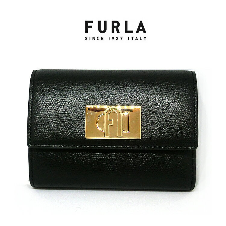 フルラ 財布 レディース フルラ ミニ財布 フラワープリント ウォレット レザー FURLA TONI NERO コンパクト 新品 一粒万倍日 ブラック 天赦日pcw4aco 花柄 フラワー 無地 三つ折り ブランド ターンロック レディース 女性 華やか 贈物 並行輸入品