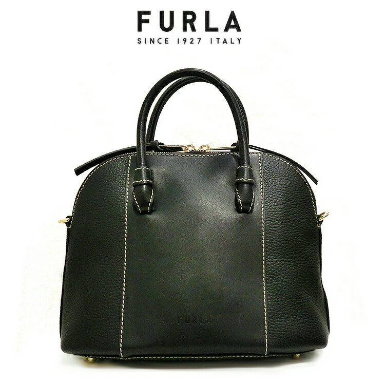 フルラ FURLA ショルダーバッグ 2way FURLA WB00628 BX0053 MIASTELLA S DOME ミアステラ Sサイズ NERO ブラック レザー Wファスナー 新品 ハンドバッグ クロスボディ ななめ掛け 斜め掛け ドーム型 ステッチ ブランドバッグ レディース コンパクト 並行輸入品