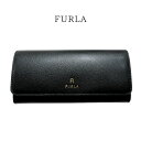 フルラ 長財布 かぶせ蓋 フラップ 二つ折り財布 本革 レザー FURLA WP00324 ARE000 O6000 ロングウォレット CAMELIA カメリア...