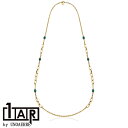 1AR by UNOAERRE 1AR アクセサリーマラカイト ロングネックレス 28915 イタリア アクセサリー K18コーティング デザインネックレス 1...