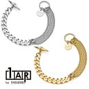 1AR by UNOAERRE アクセサリー デザインチェーンブレスレット イタリア アクセサリー K18コーティング チェーン デザインブレスレット 1AR ...
