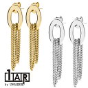 1AR フリンジ デザインピアス 28970 スタッドピアス イタリア ファンシーピアス K18コーティング YG デザインピアス 1AR by UNOAERR...