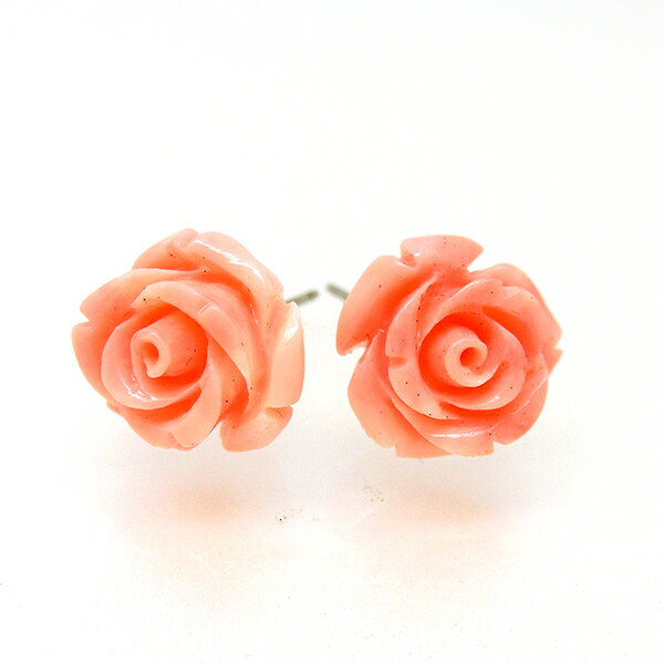 【1000円福袋対象商品hk3】花 フラワー スタッドピアス レディース beads1688 ローズ 薔薇 バラ ばら 即納 間に合う 急ぎ アクセサリー 新品...