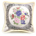 クッションカバー ジャガード 刺繍入り 花柄 ソファ インテリア 花柄 フラワー 自然 おしゃれ エレガントcushion13 新品 バレンタイン deal
