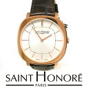 サントノーレ 腕時計 SAINT HONORE made in France 時計 レディース ステンレススチール 革ベルト アナログ 新生活 新品 サントノーレ パリス water resistant 30m 防水 3atm ウォッチ ギフト 贈り物 プレゼント sn8260748 ブランド ホワイトデー