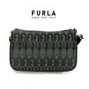 フルラ ショルダーバッグ 斜めかけ クロスボディ FURLA ななめ 肩掛け ムーン スモール 小さい コンパクト ブランドバッグ レディース wb00335 ジャカード生地 エスニック モチーフ アーチロゴ 並行輸入品