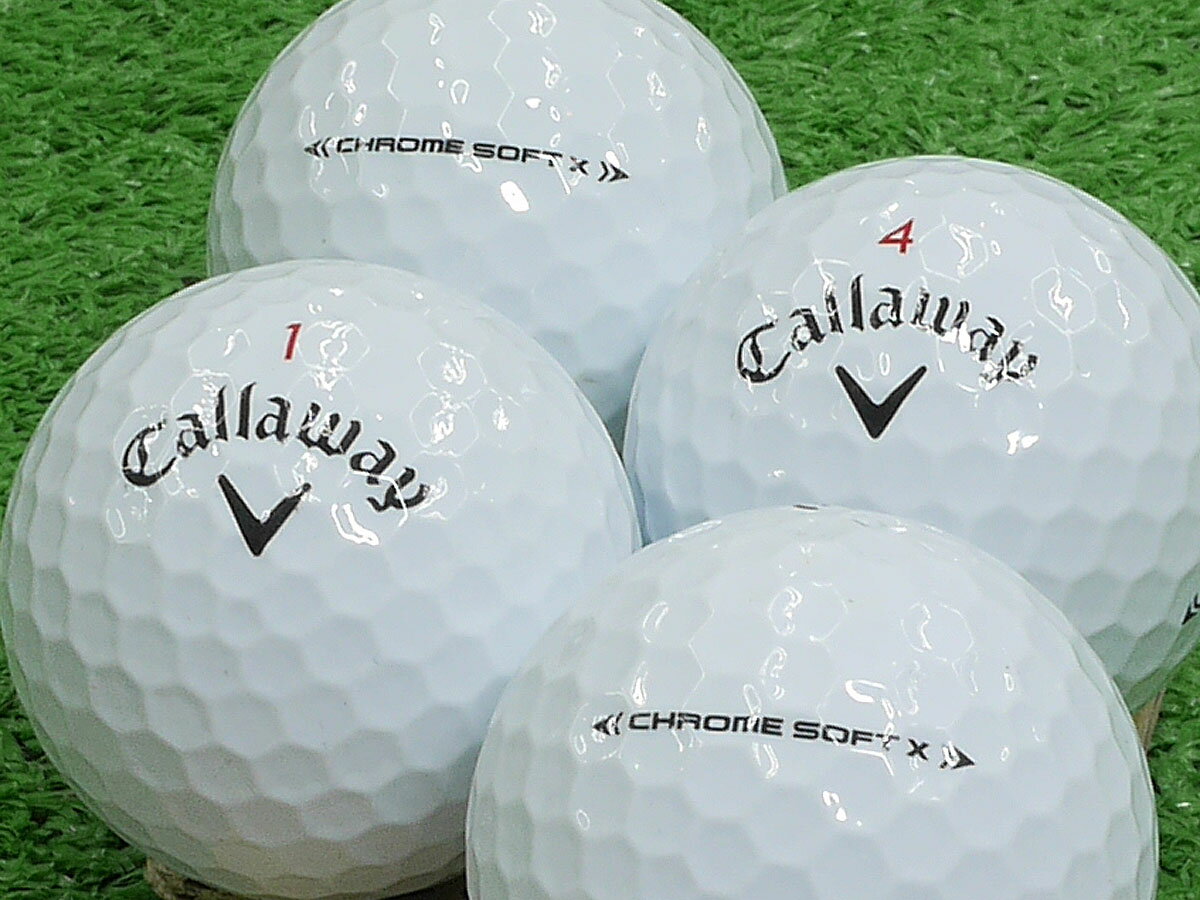 【中古】【ABランク】【ロゴなし】キャロウェイ CHROME SOFT X 2020年モデル 1個 ロストボール ゴルフボール 1