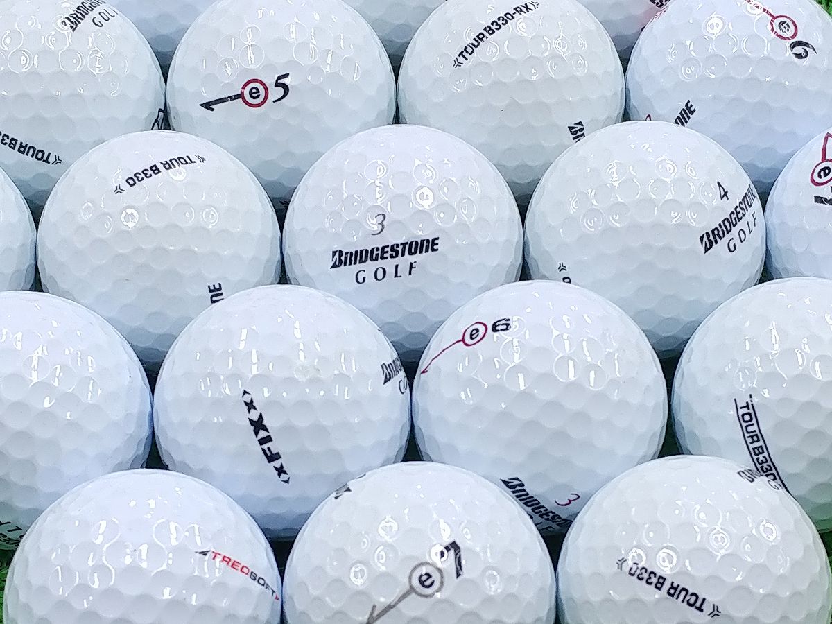 【中古】【ABランク】BRIDGESTONE GOLF ホワイト混合 1個 ロストボール ゴルフボール