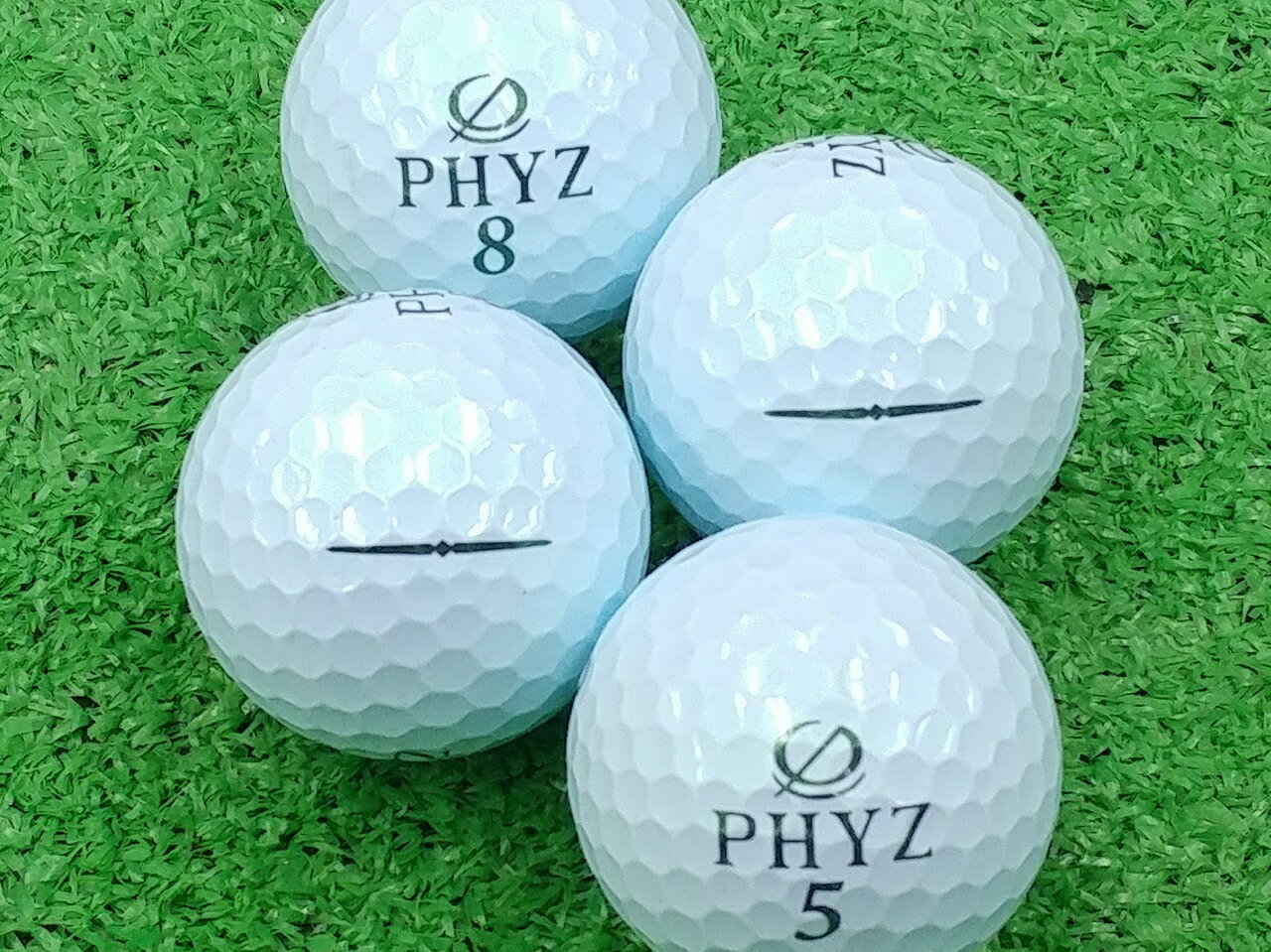 【中古】【ABランク】【ロゴなし】BRIDGESTONE GOLF PHYZ 2015年モデル パールグリーン 1個 ロストボール ゴルフボール
