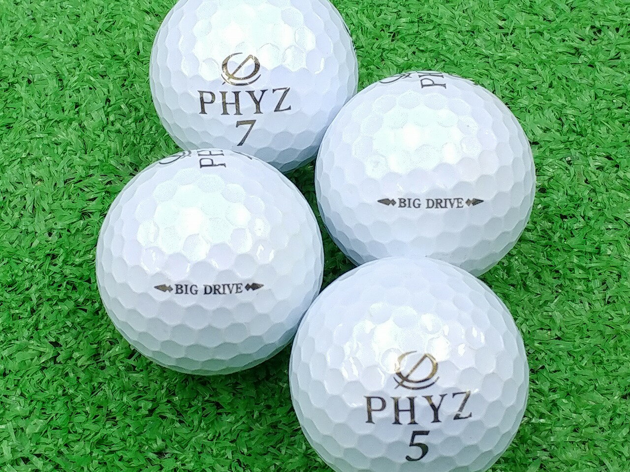 【中古】【ABランク】【ロゴなし】BRIDGESTONE GOLF PHYZ BIG DRAIVE 2017年モデル パールホワイト 1個 ロストボール ゴルフボール