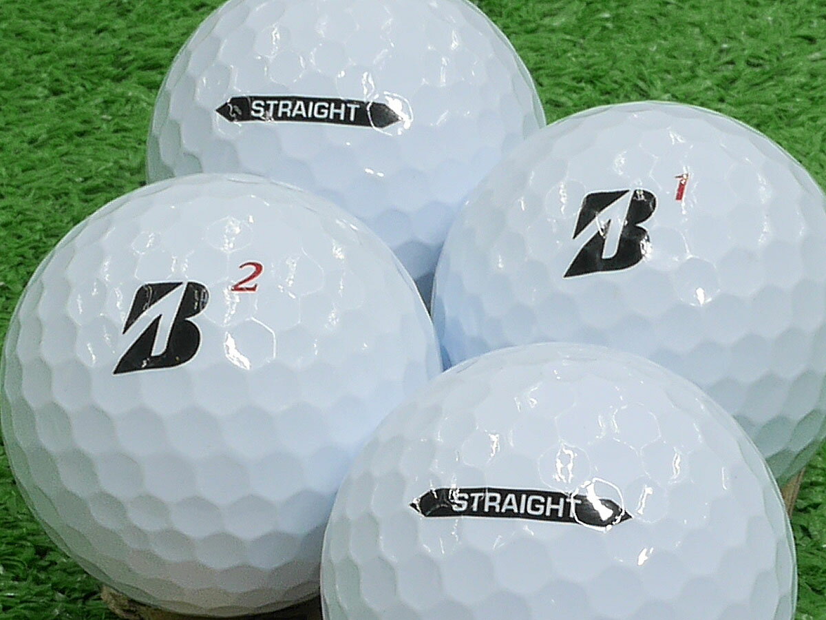 BRIDGESTONE GOLF SUPER STRAIGHT 2021年モデル ホワイト 100個セット ロストボール ゴルフボール